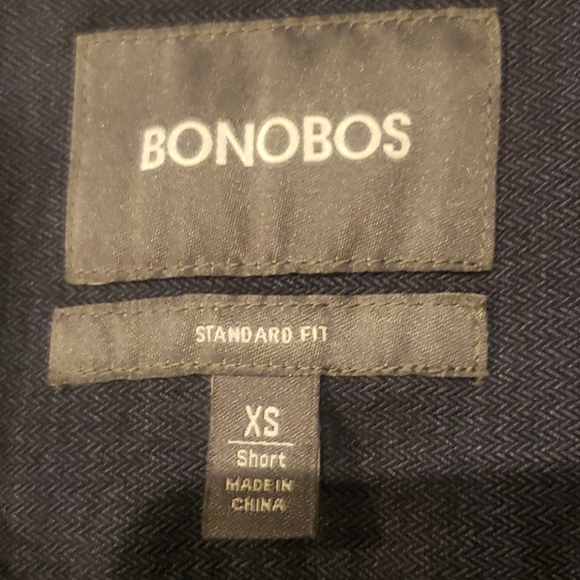 Bonobos navy blue shirt standard fit xs men - Picture 3 of 3